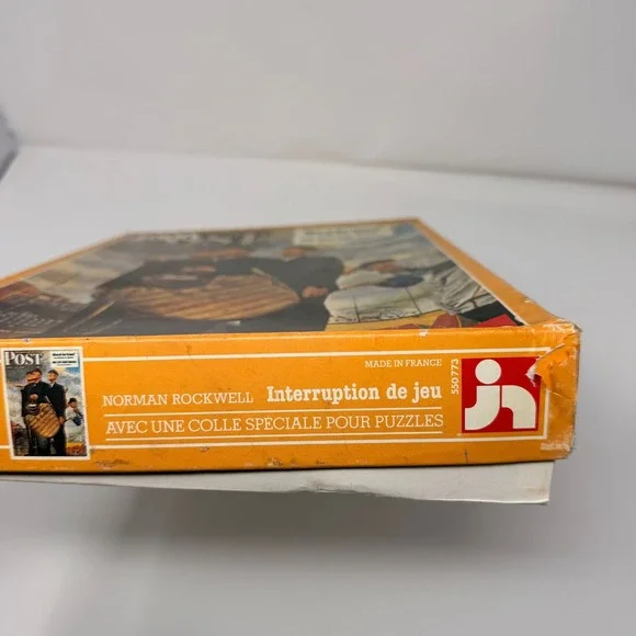🇺🇸 Vintage Nathan 1000 Piece Puzzle Norman Rockwell Three Umpires SEALED BAG - Picture 9 of 11